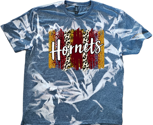 Hornets Tie Dye Bleach Tee