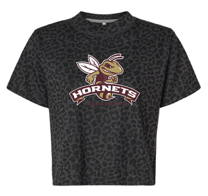 Hornets Crop Leopard Tee