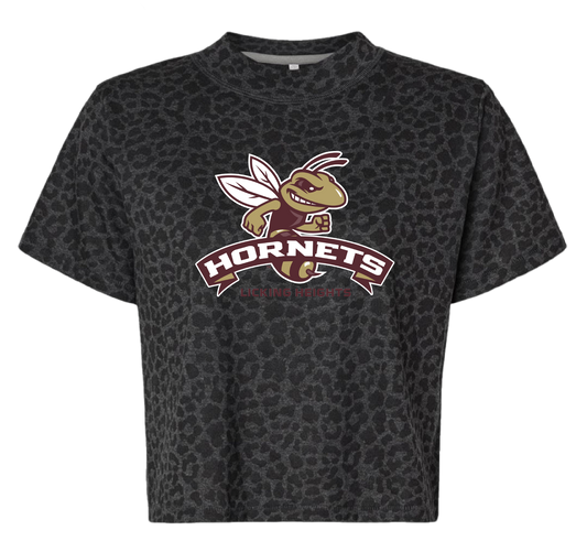 Hornets Crop Leopard Tee