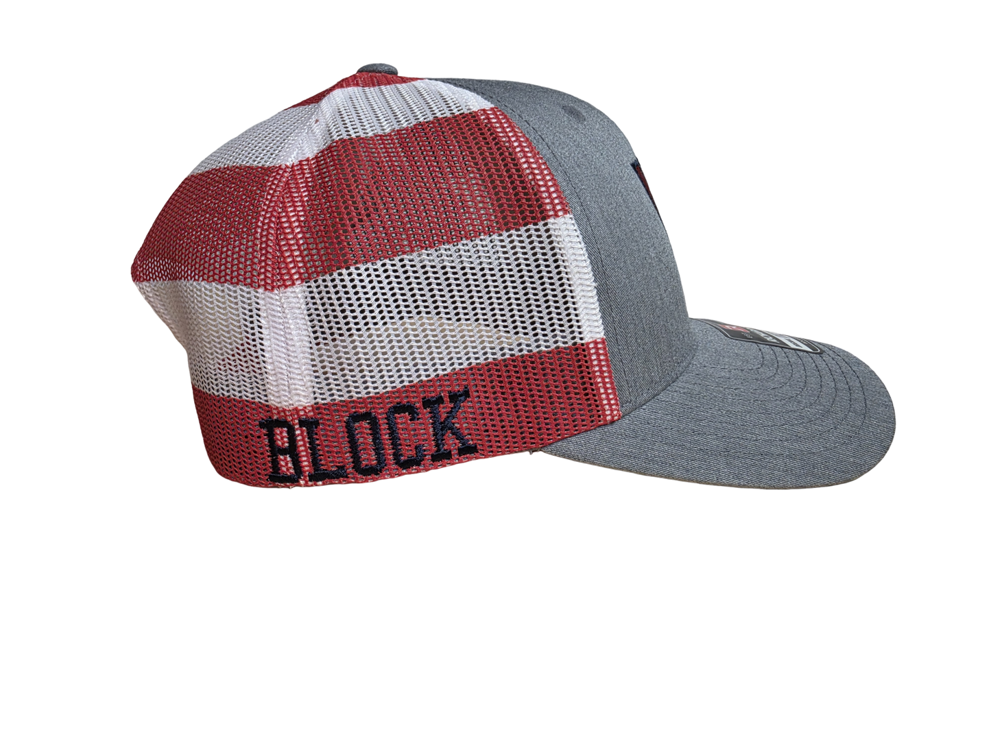 Red White and Blue Embroidered WM Hat