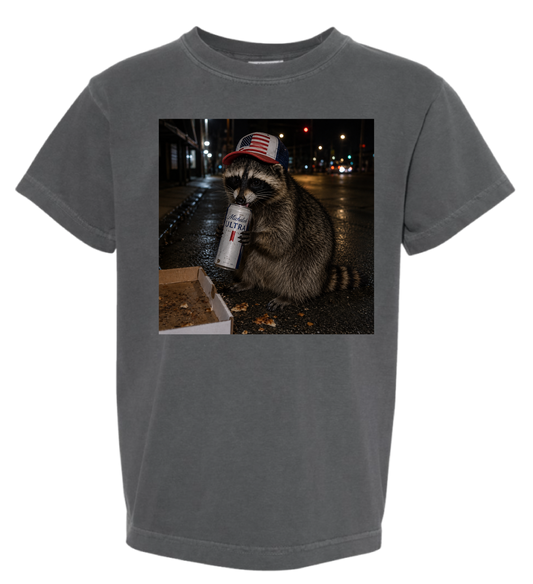 Raccoon In The Streets Comfort Colors Tee