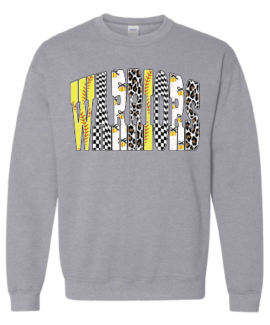 Warriors Softball Checker Tee/Crewneck/Hoodie