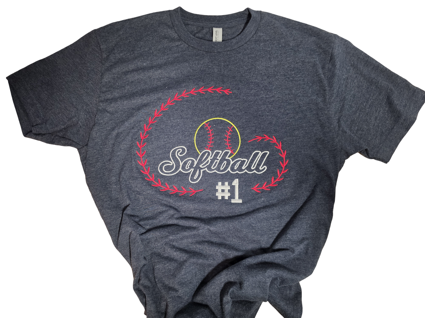 Embroidered Comfort Colors Softball or Baseball Tee