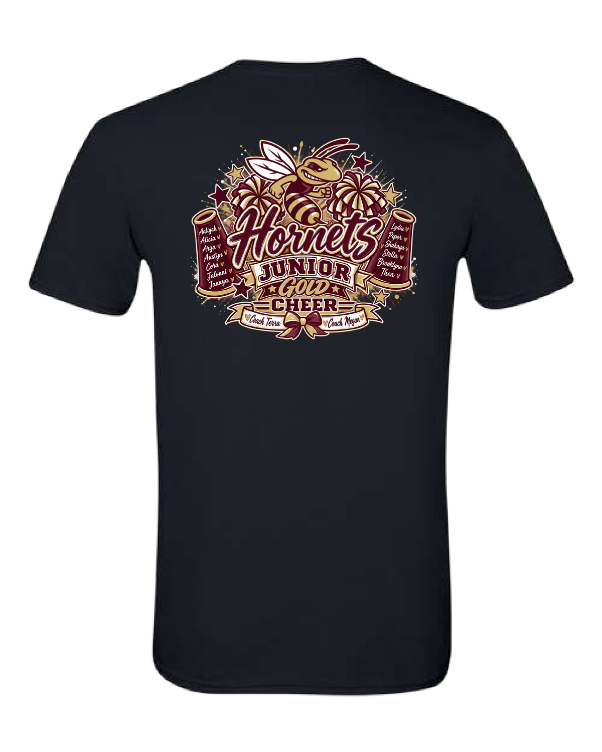 Jr Gold Cheerleader Tee/Crewneck/Hoodie