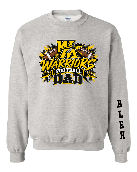 Warriors Football Parent Hoodie/Crewneck/Tee