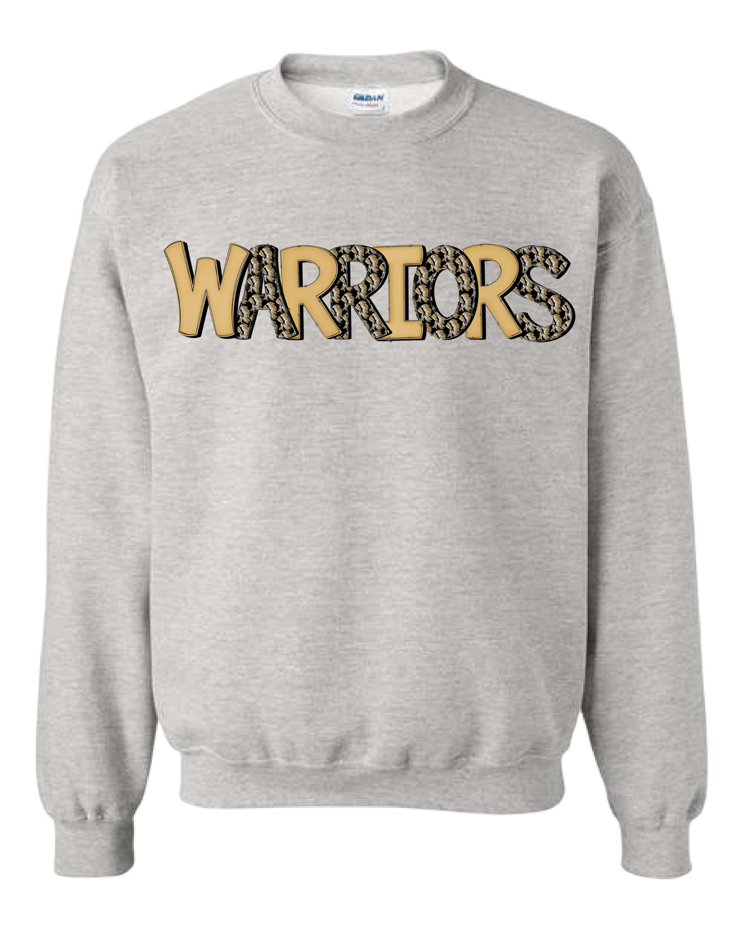 Warriors Mascot Letters Tee/Crewneck/Hoodie