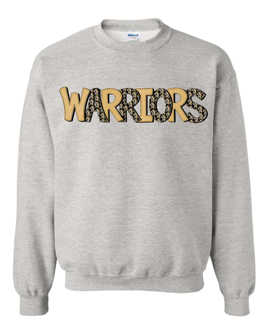 Warriors Mascot Letters Tee/Crewneck/Hoodie