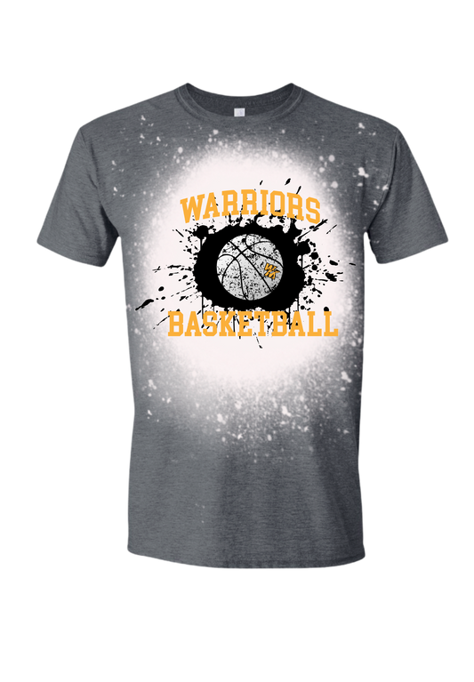 Warriors Basketball Bleached Tee/Crewneck