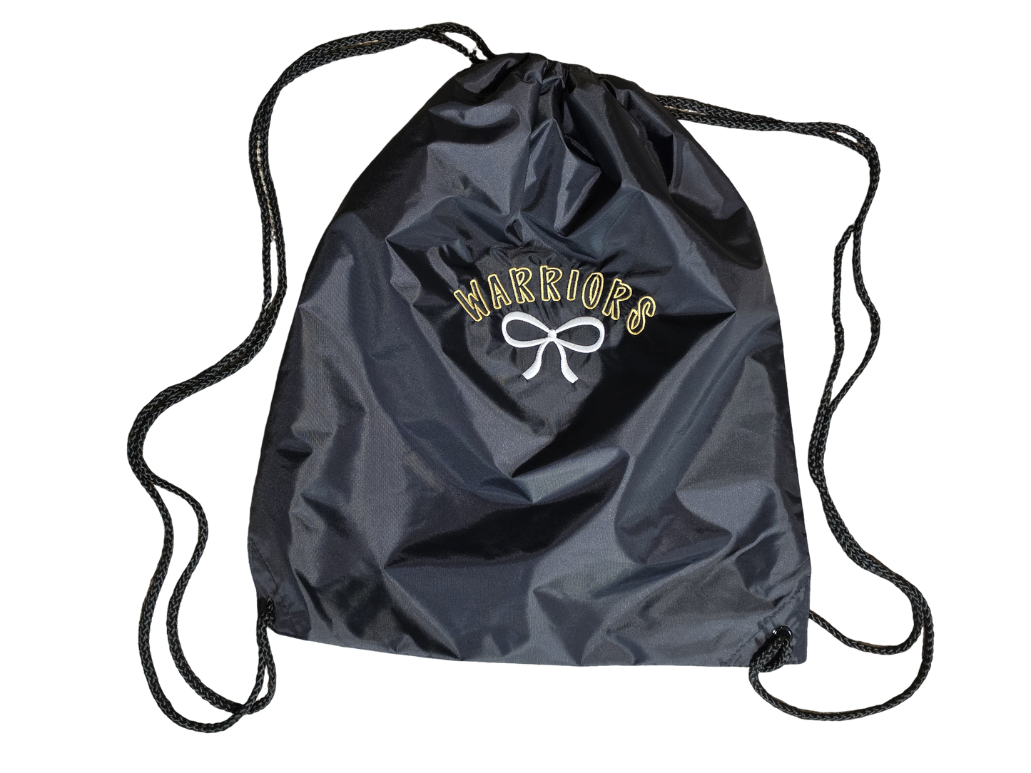 Embroidered Warriors Bow Drawstring Pack