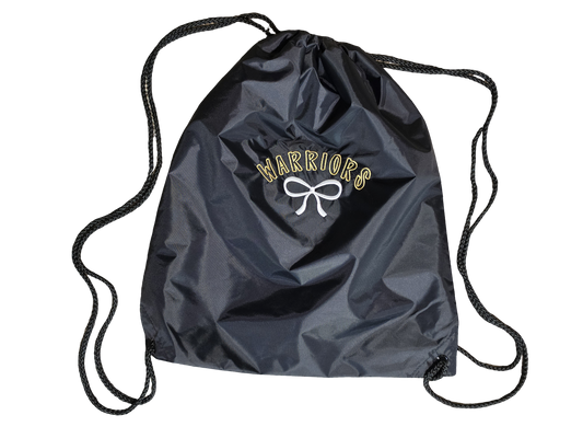 Embroidered Warriors Bow Drawstring Pack