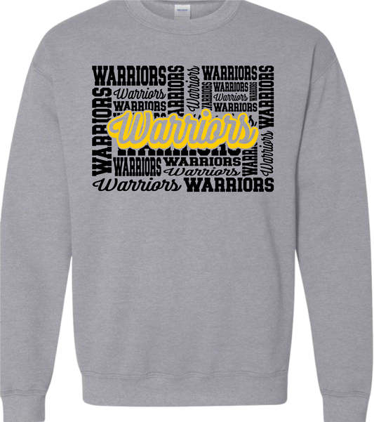 Warriors Black and Gold Hoodie/Crewneck/Tee