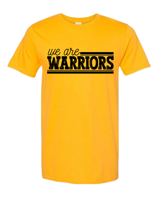 We Are Warriors Gold Tee