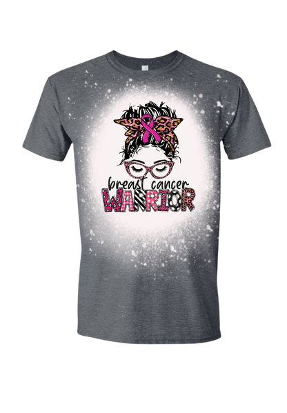 Breast Cancer Warrior Bleached Tee