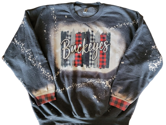 Buckeyes Bleached Sweatshirt
