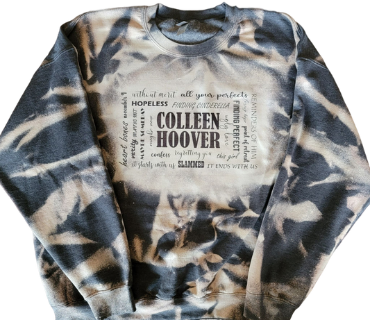 Colleen Hoover Bleached Sweatshirt