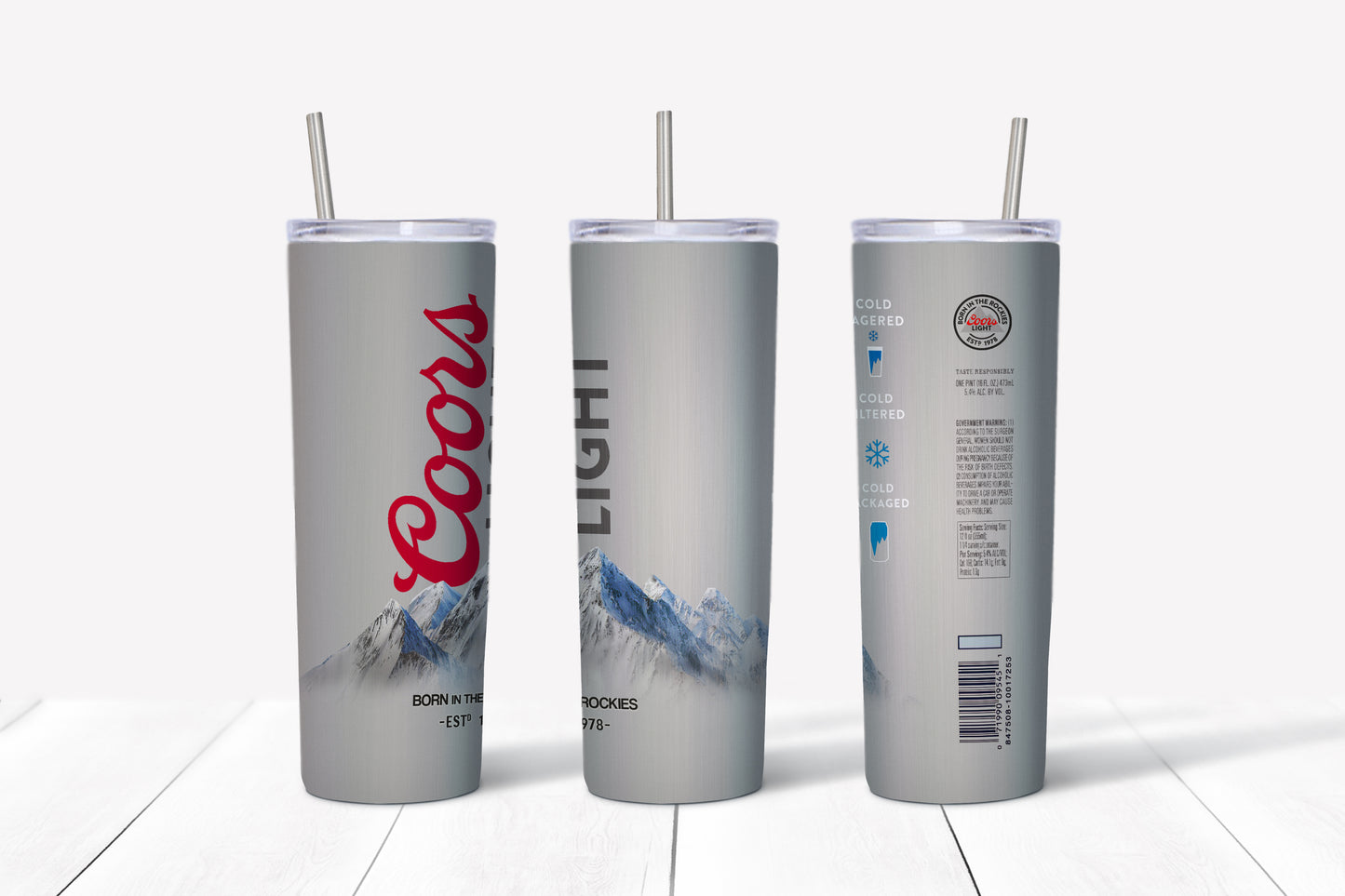 20oz. Tumblers Alcohol Designs