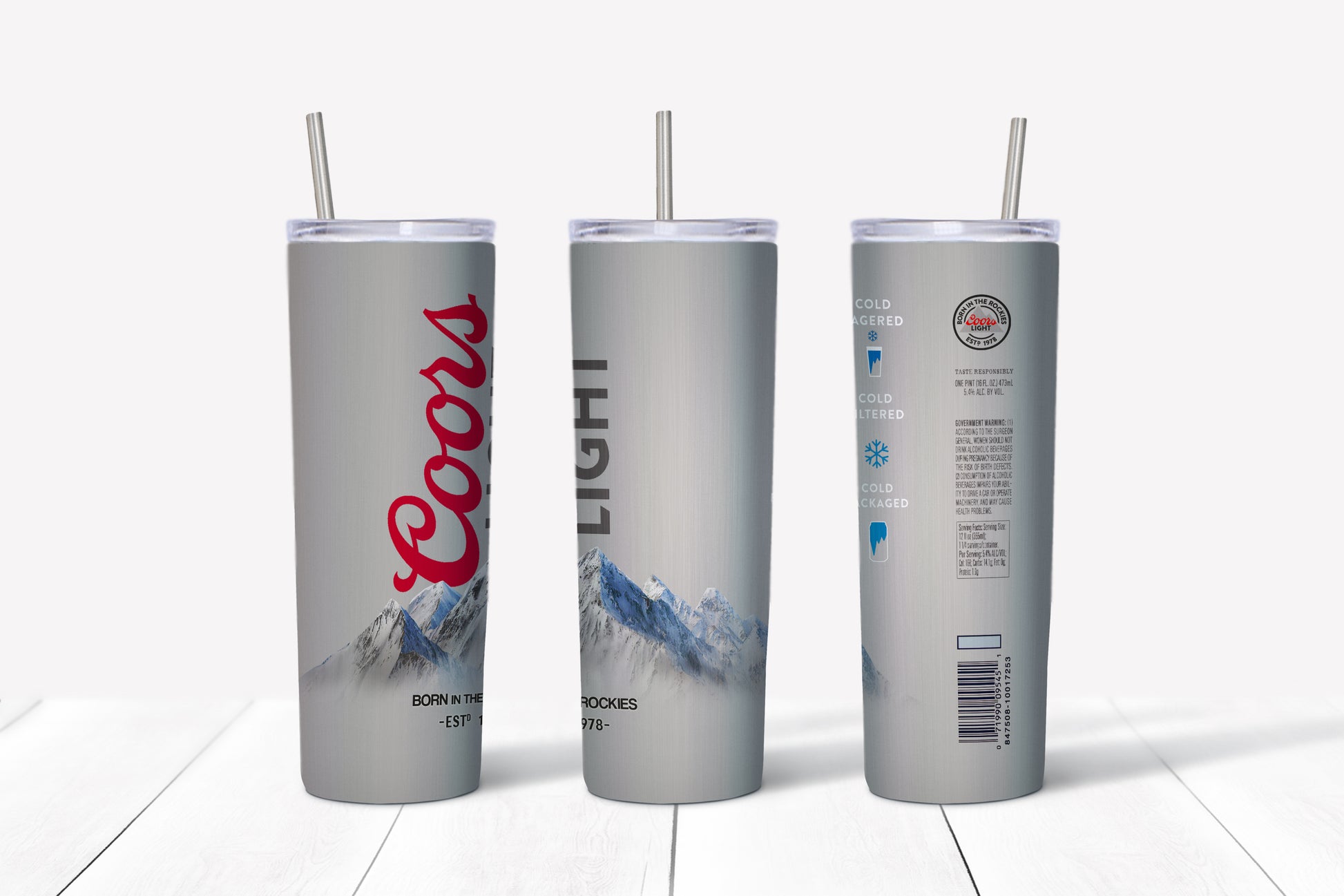 20oz. Tumblers Alcohol Designs