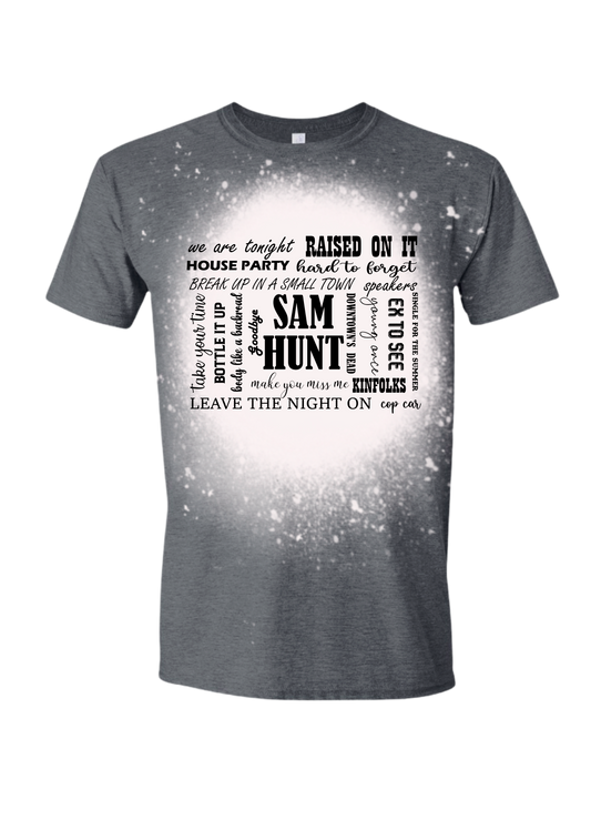 Sam Hunt Songs Bleached Tee